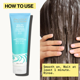 Banana and algae ingredients beside Pacifica bottle for nourishing benefit