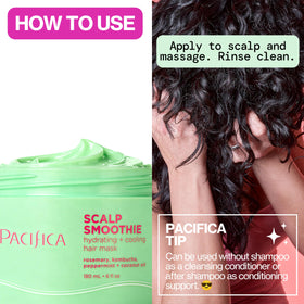 Pacifica ingredients label highlighting kombucha and rosemary benefits