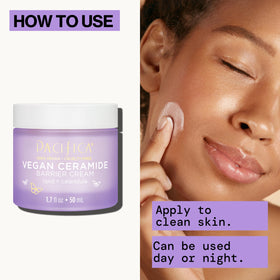 Pacifica jar with shea butter and glycerin illustrating deep nourishment