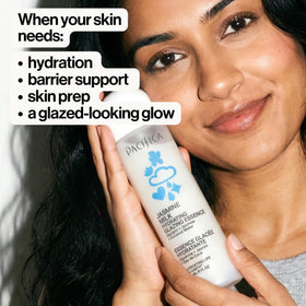 Pacifica pump dispensing essence highlighting easy application