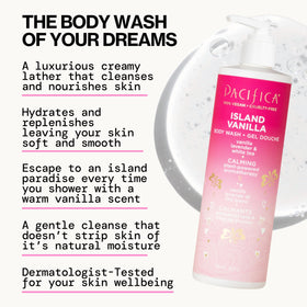 Pacifica rich lather close-up demonstrating moisturizing foam action