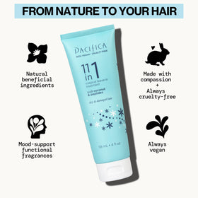Pacifica leave in conditioner creamy texture close up for lightweight hydration benefit