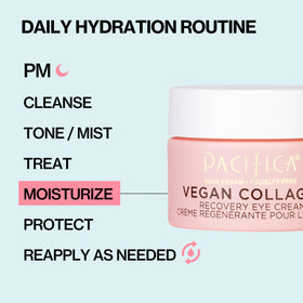 Pacifica open jar top view showing smooth balm-like cream for overnight repair