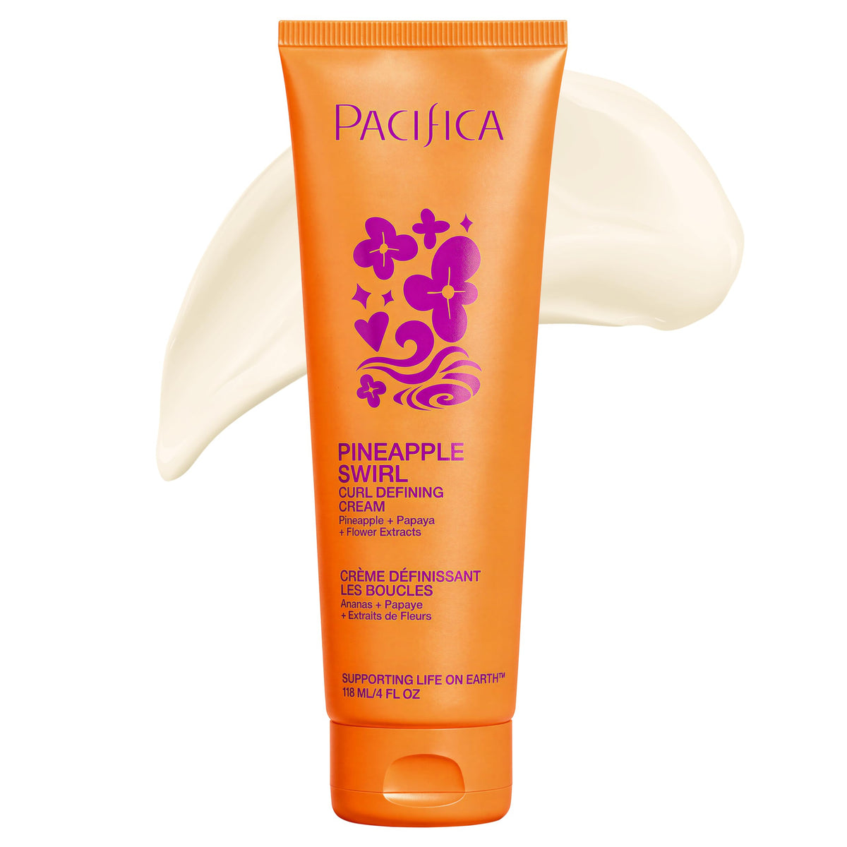 Pacifica front packaging showing jar and pineapple scent benefit