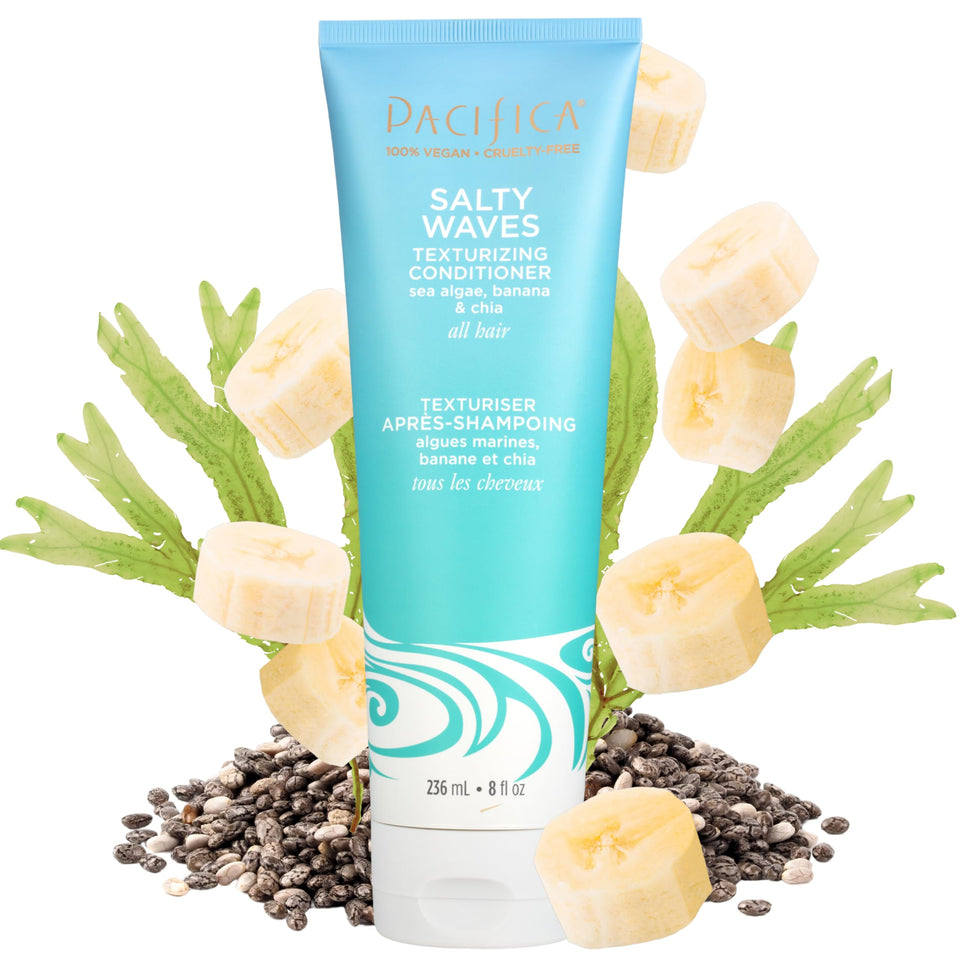 Pacifica front packaging showing bottle and banana scent benefits