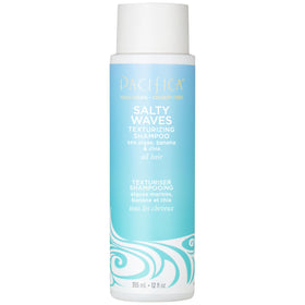 Pacifica bottle front packaging showing product benefit of beachy texture