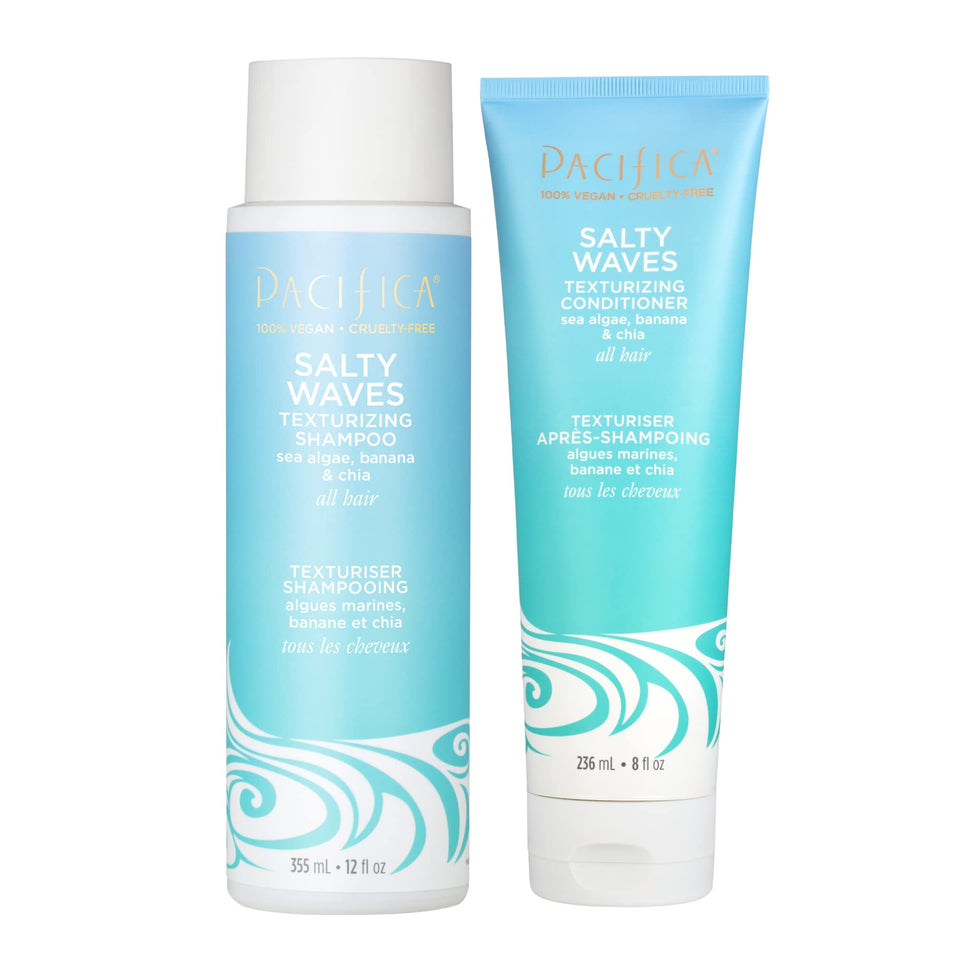 Pacifica front packaging showing Salty Waves duo and product benefits