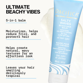 Open jar showing creamy Pacifica balm texture that blends smoothly into hair