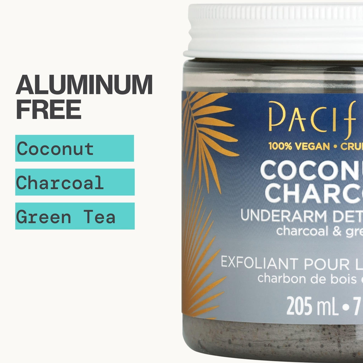 Pacifica scrub being applied to underarm demonstrating exfoliation benefit