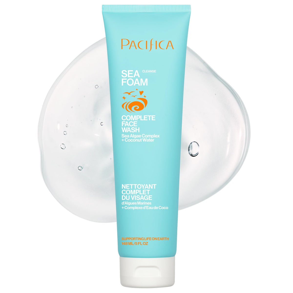 Pacifica front packaging showing bottle and benefits