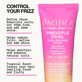 Pacifica shampoo pump close-up highlighting creamy lather and gentle cleanse