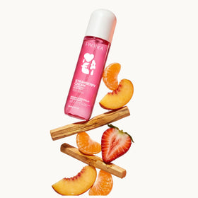 Pacifica lifestyle shot at beach conveying fresh summer scent and mood lift