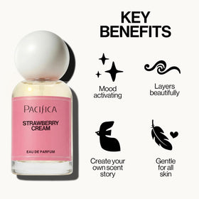 Pacifica spray nozzle releasing mist for easy application and even fragrance distribution