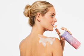 Pacifica texture on hand showing silky, non-greasy moisturizing finish