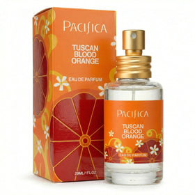 Pacifica front bottle view showing citrus fragrance and daytime appeal