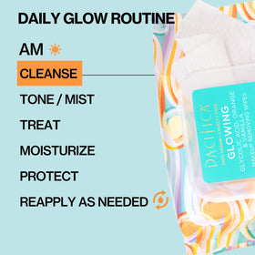 Pacifica wipes tucked in a travel bag illustrating on-the-go refresh convenience benefit