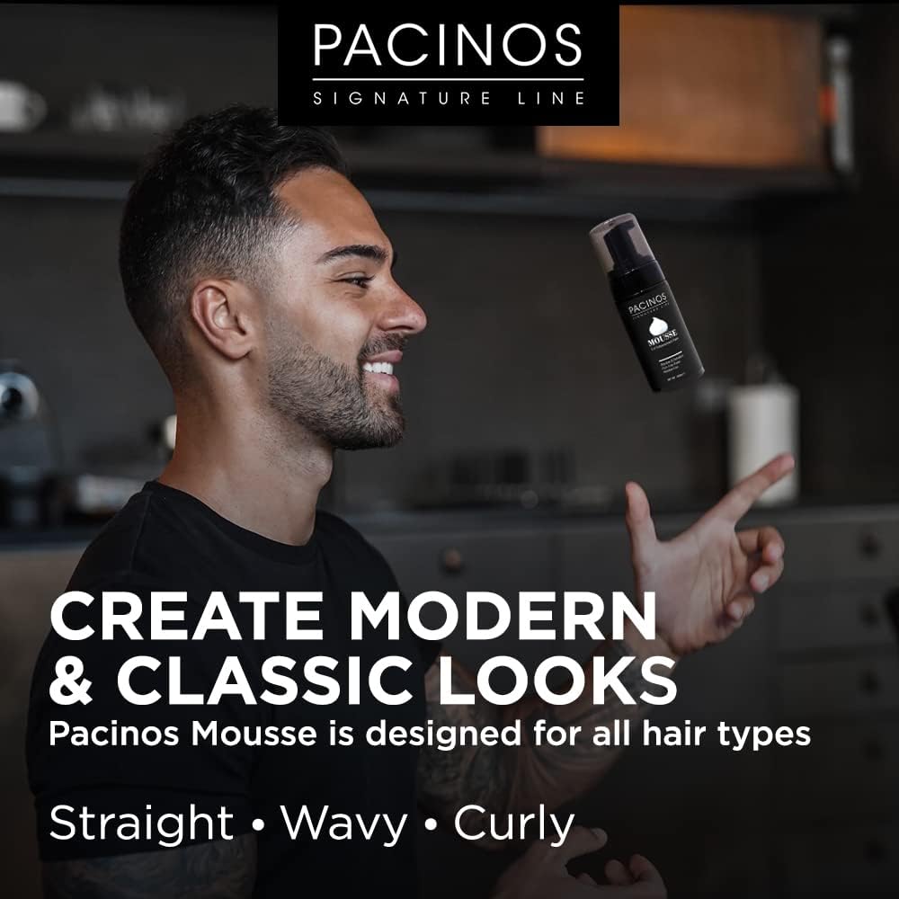 Pacinos used with a diffuser illustrating enhanced curl volume and definition