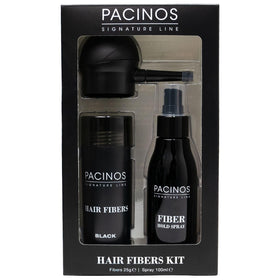 Pacinos close-up of black fibers showing natural texture and blend