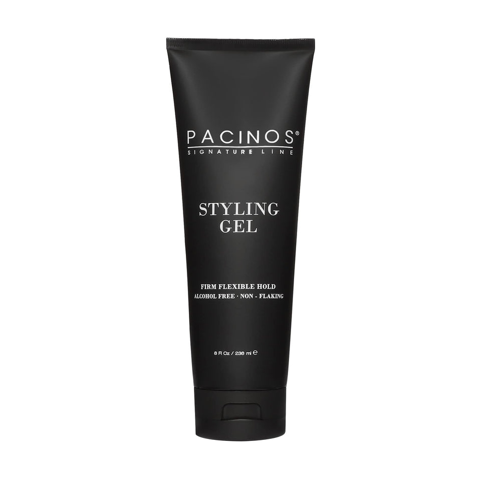 Pacinos front packaging shows 8 fl oz bottle and styling claim benefit
