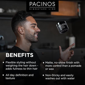Pacinos open tub close-up showing paste texture and easy application