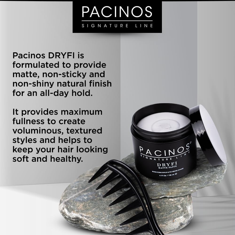 Pacinos rinsing from hair at sink showing easy water-soluble removal