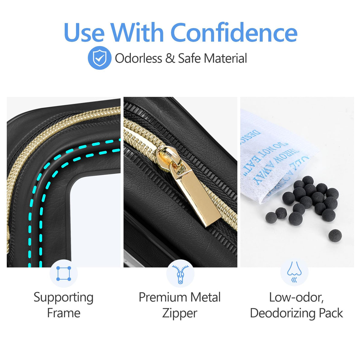 PACKISM bag positioned in car console for tidy on-the-road storage