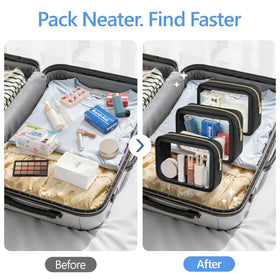 PACKISM bag next to hand to illustrate medium quart-size scale