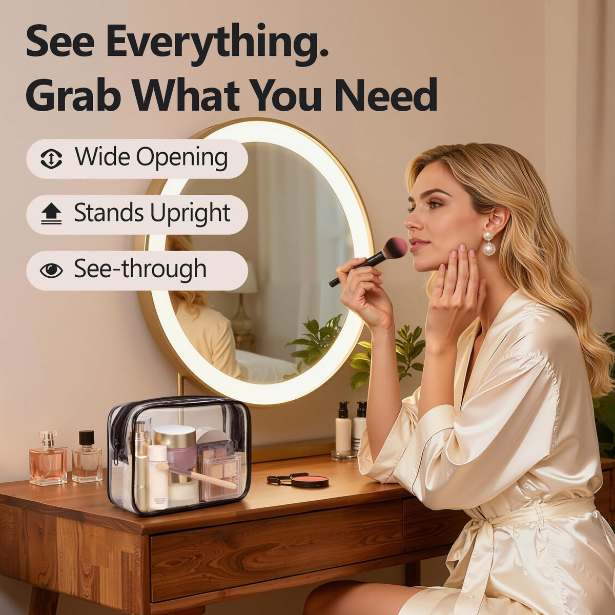 PACKISM wide mouth opening displaying fast access to essentials