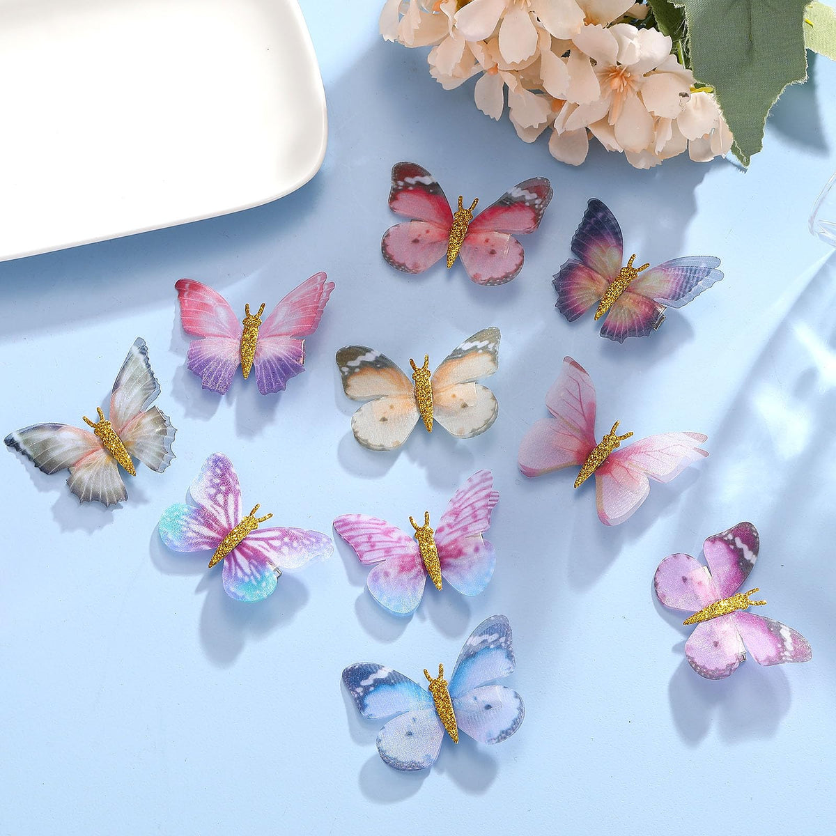Paderison clips used in a braid adding playful color and finishing detail