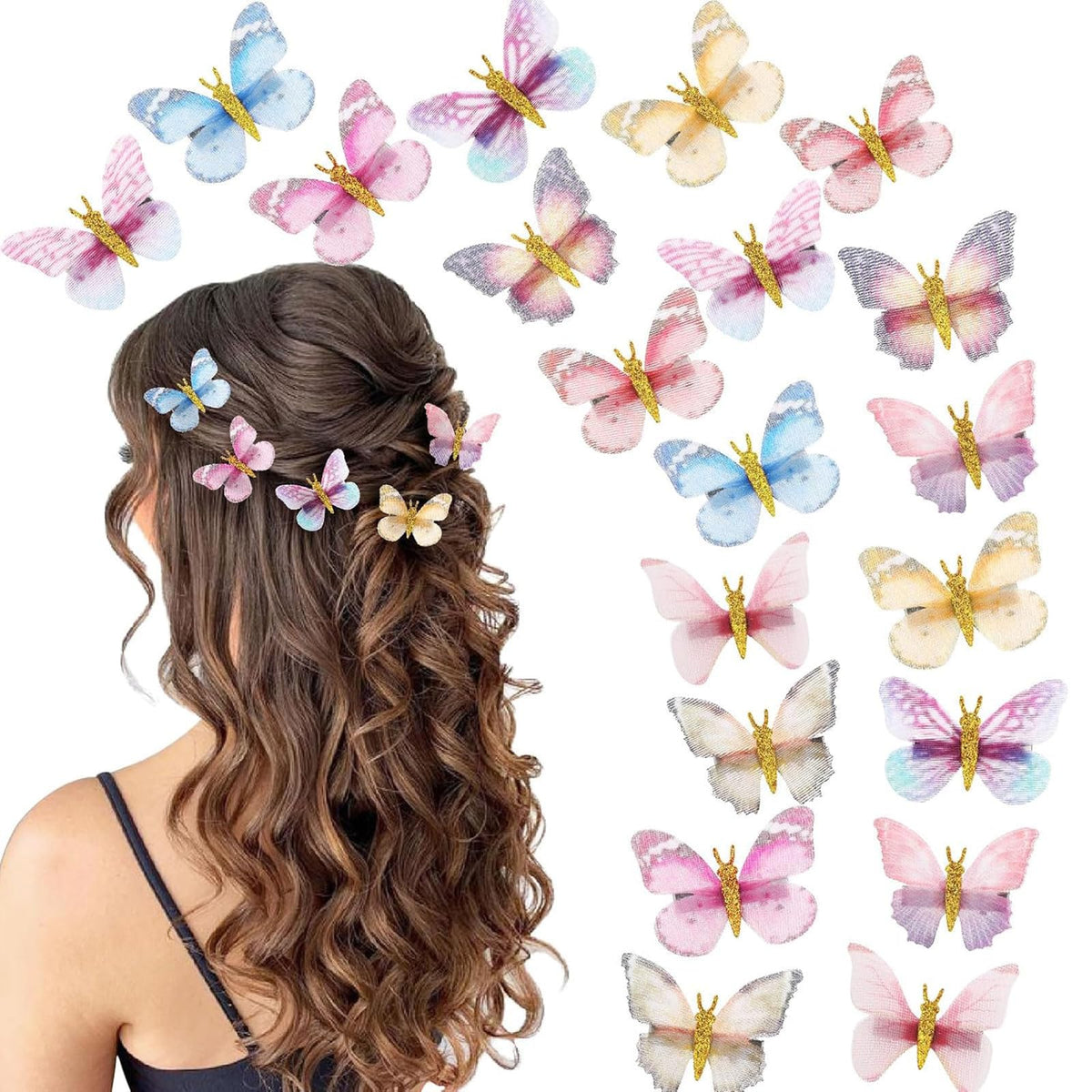 Paderison front packaging showing colorful butterfly clips and set appearance