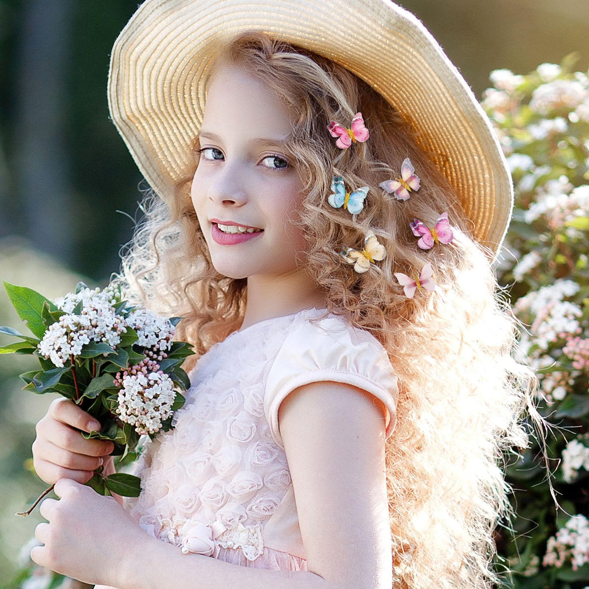 Paderison child wearing clips outdoors showcasing cheerful everyday use