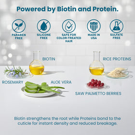 Paisle Botanics 8 fl oz bottle in hand indicating true size benefit
