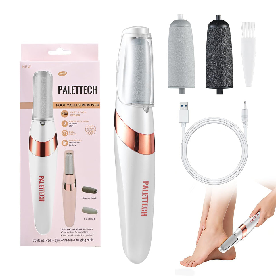 PALETTECH front view showing sleek pearlescent finish and control buttons for elegant grip