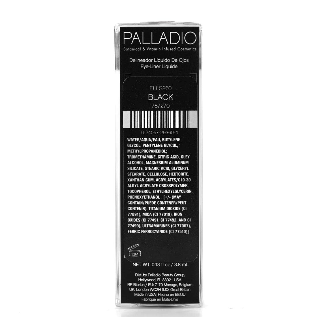 Palladio application demo winged eye illustrating sharp wing and even coverage