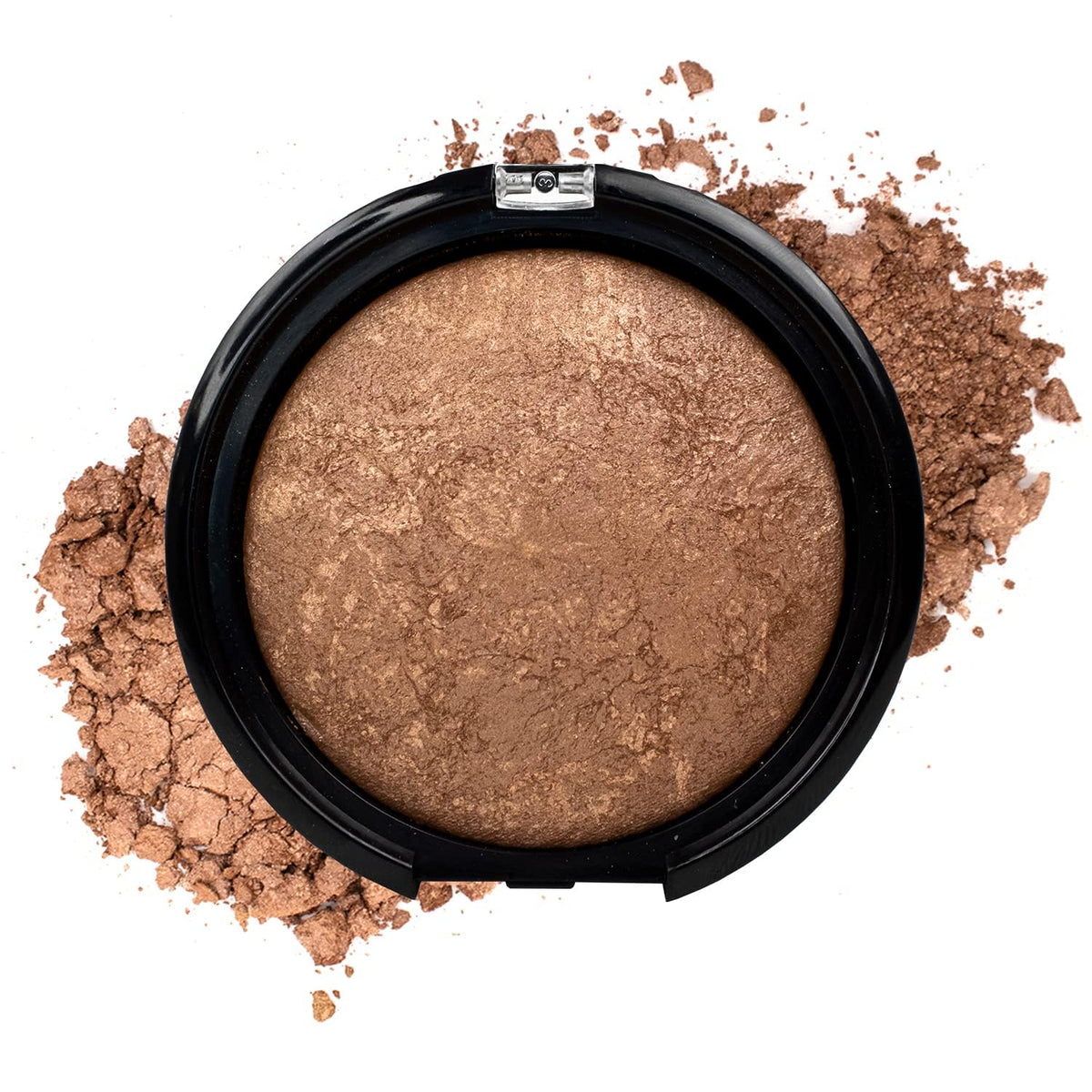 Palladio texture swatch on skin showing smooth finish and buildable bronzed glow