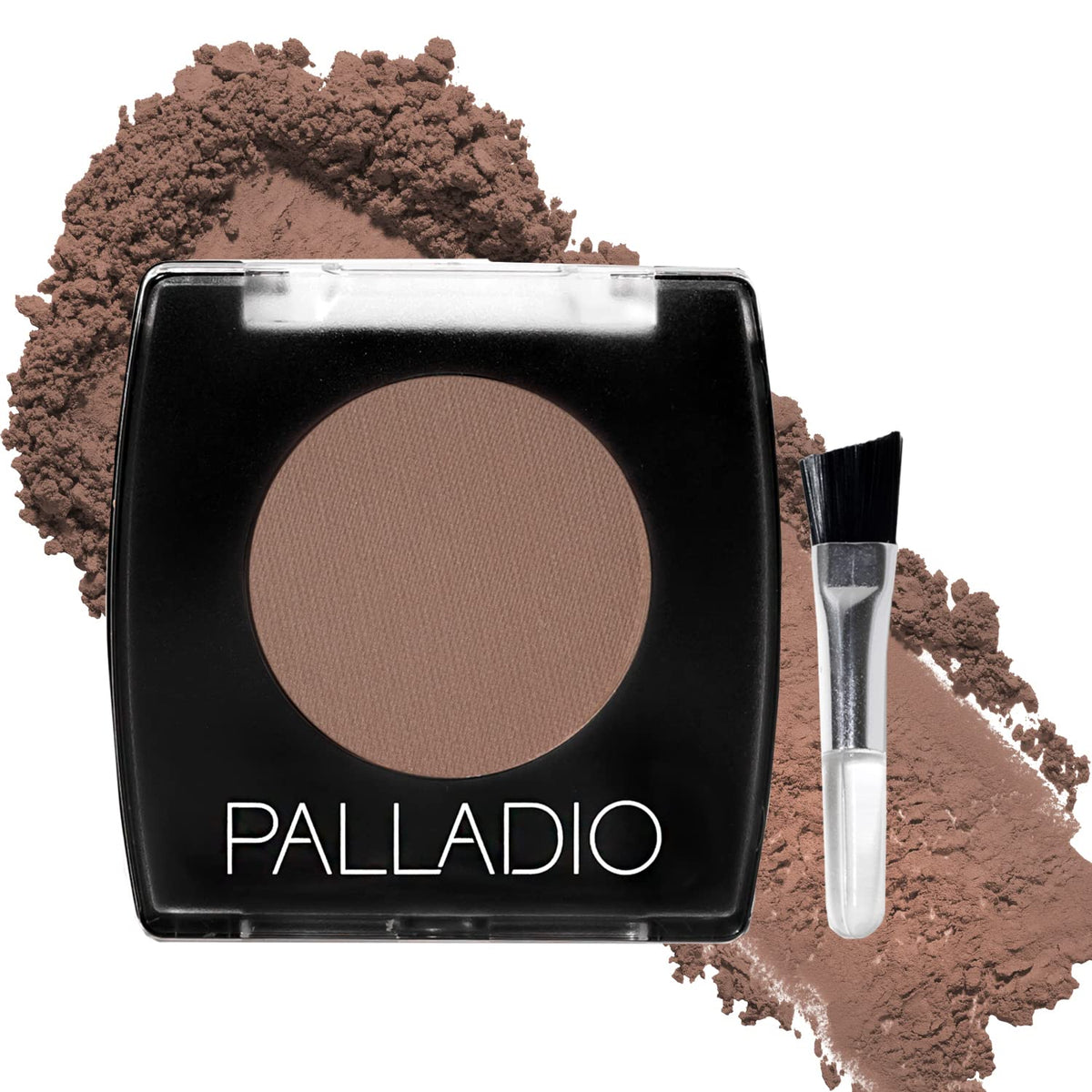 Palladio compact front view showing travel-ready brow powder