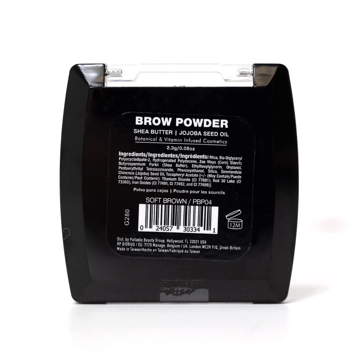 Palladio soft brown powder pan texture for blendable application