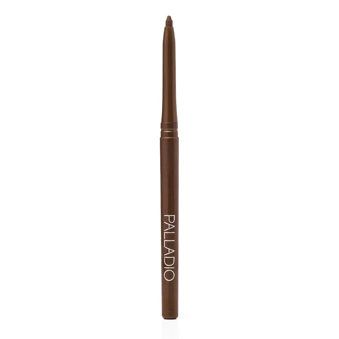Palladio Brownie applied on eyelid giving defined natural enhancement and staying power