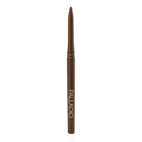Palladio Brownie applied on eyelid giving defined natural enhancement and staying power