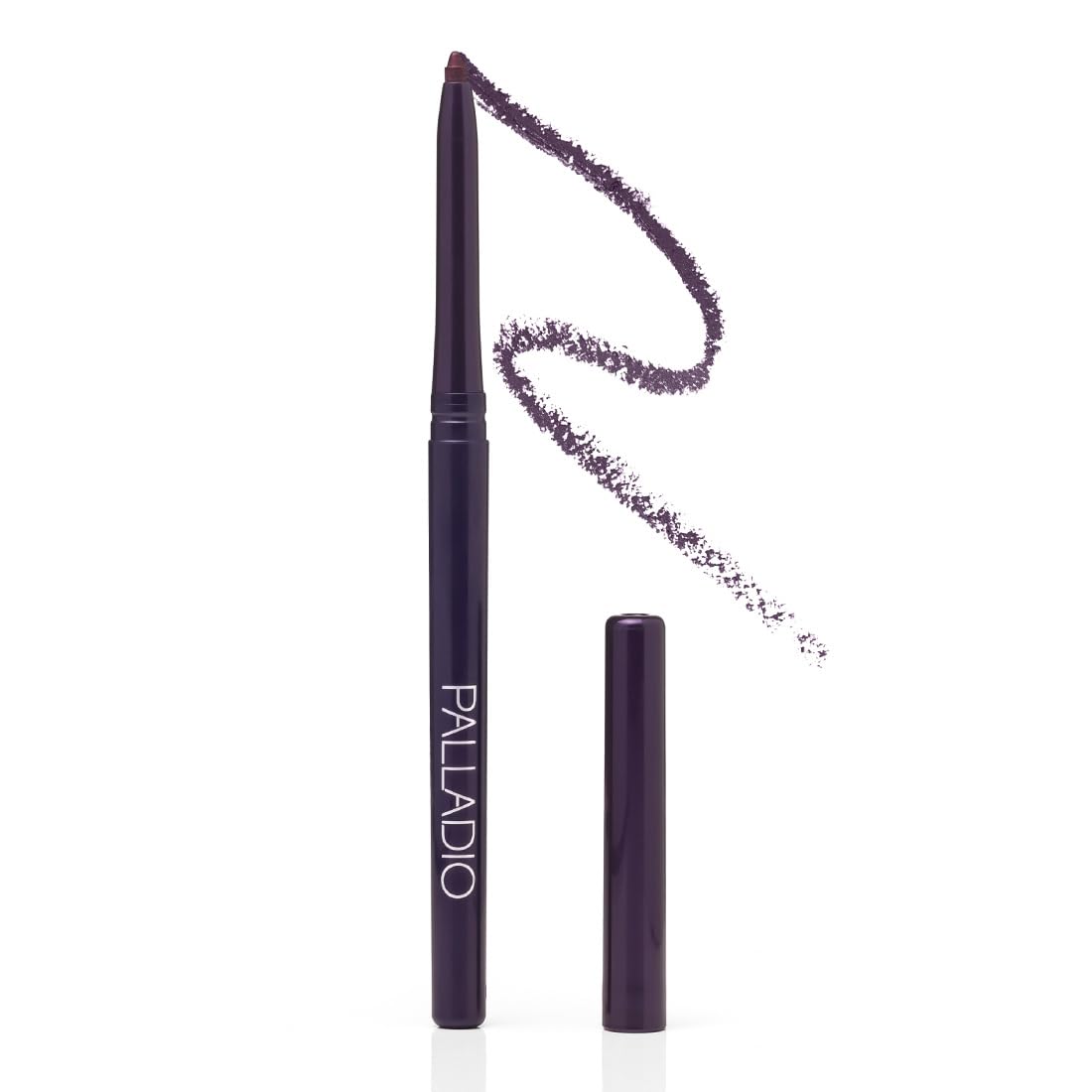 Palladio front packaging showing Exotic Plum eyeliner for versatile definition