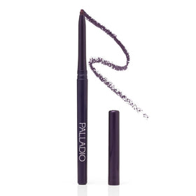 Palladio front packaging showing Exotic Plum eyeliner for versatile definition