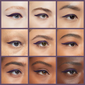 Palladio eyeliner applied on upper lashline delivering precise daytime definition