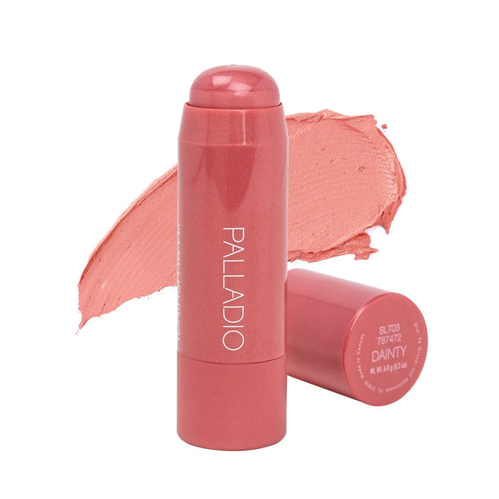 Palladio front packaging showing slim dainty multi-stick for easy use