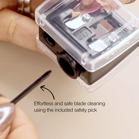 Palladio plastic pick detail for clearing shavings and maintaining hygiene