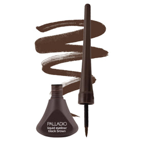 Palladio liquid eyeliner front packaging showing shade and benefit long-wear