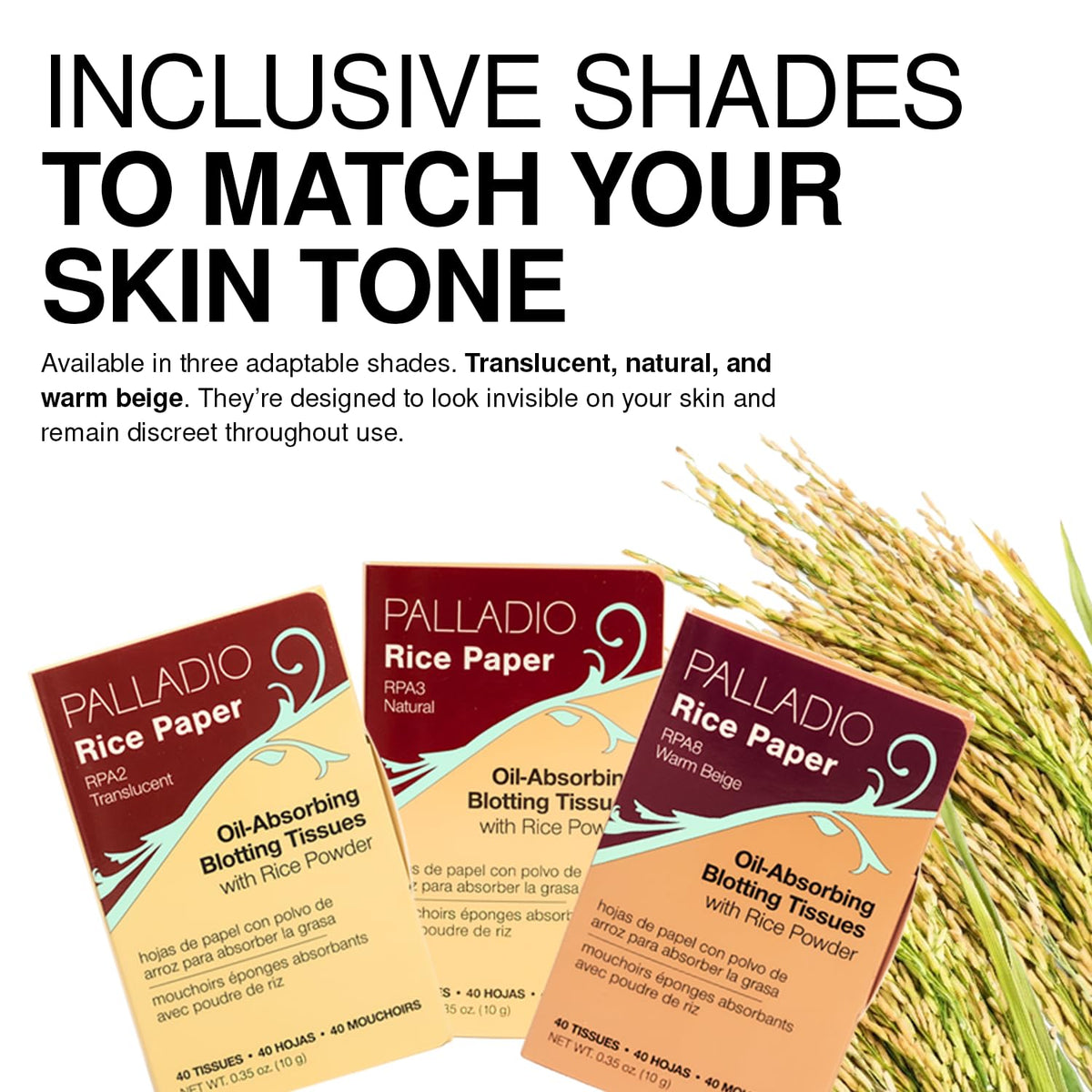 Palladio open pack displaying multiple sheets and sanitary storage benefit