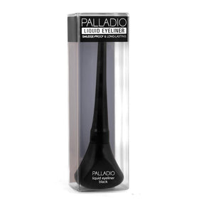 Palladio swatches on skin showing deep black pigmentation and smooth finish