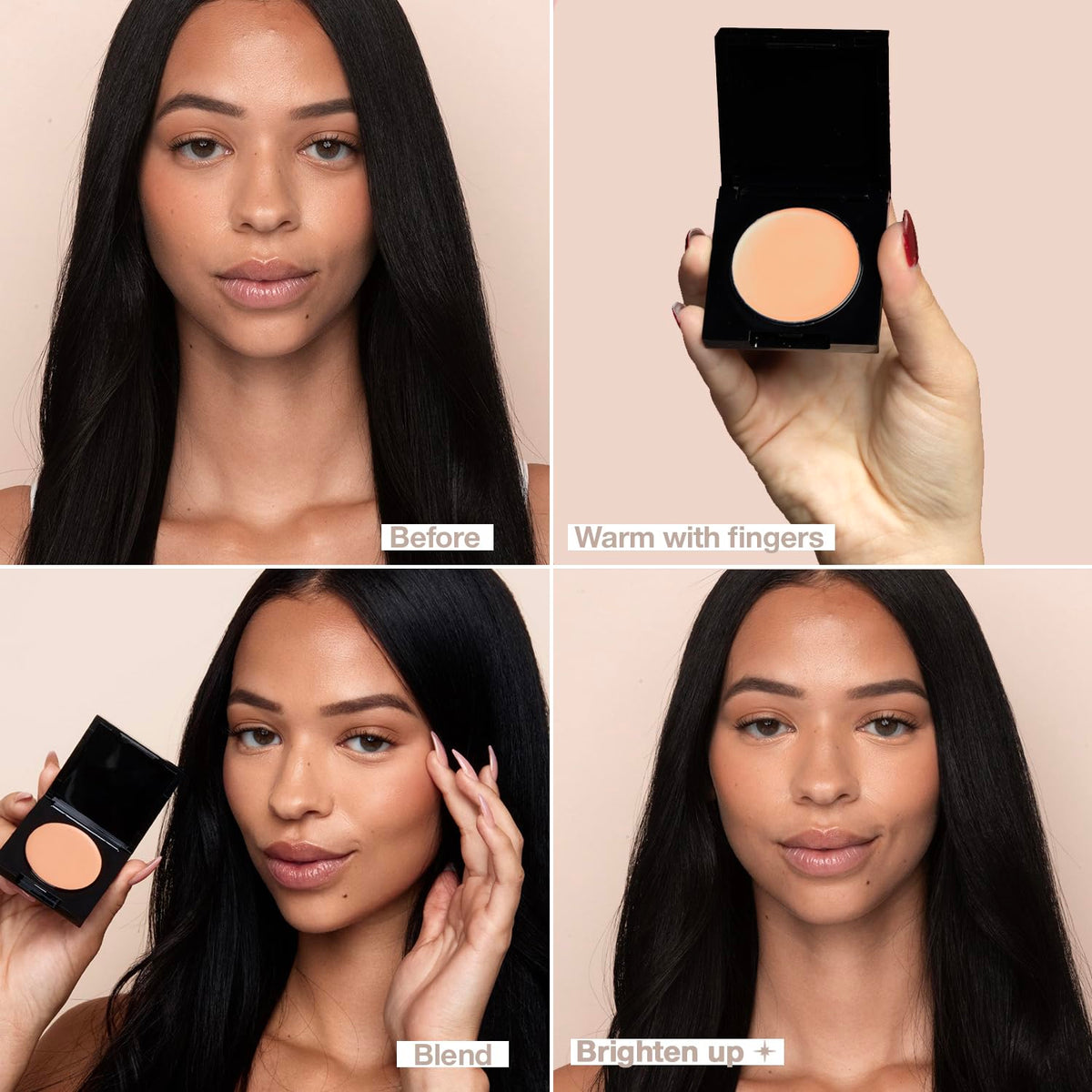 Palladio swatch on arm Medium Nude showing true color payoff for medium-tan tones