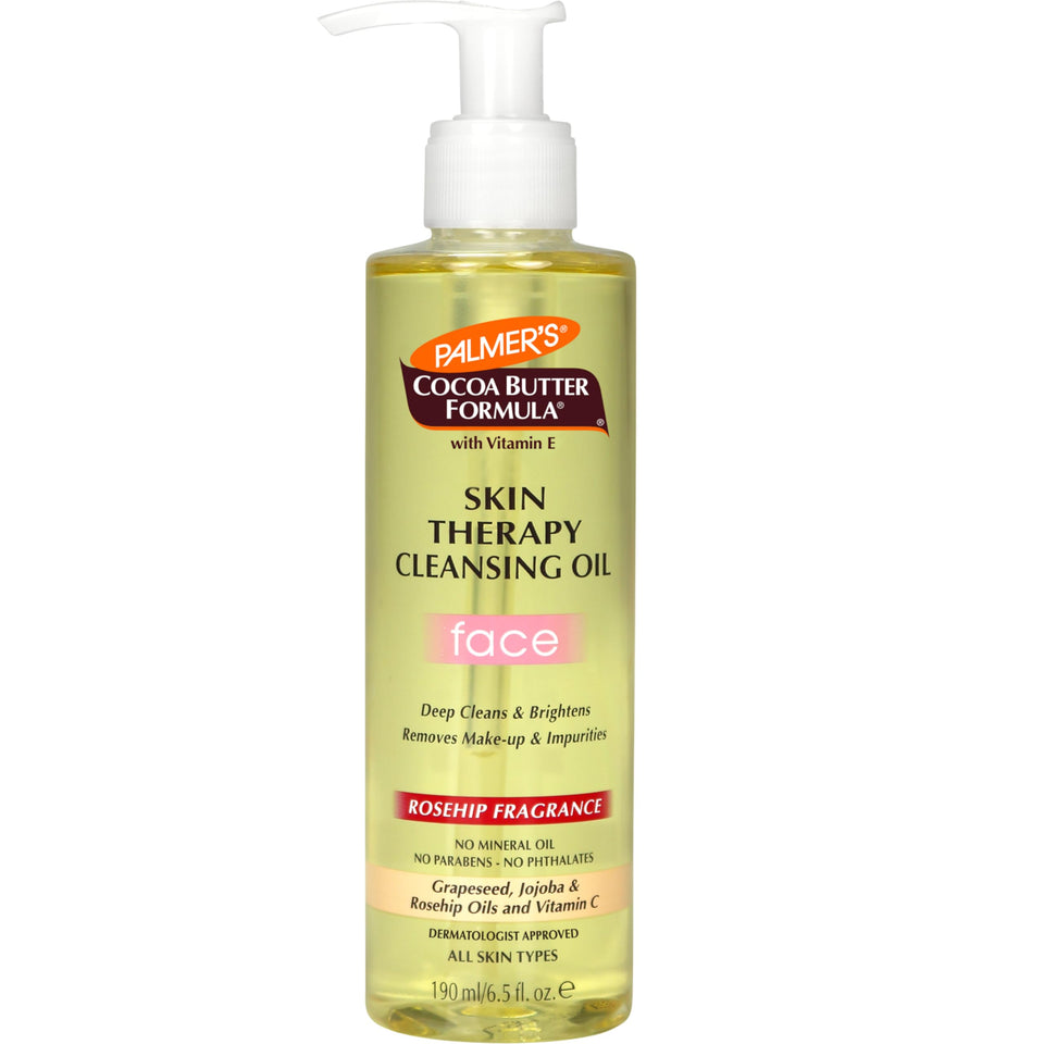 Palmer's bottle front view showing cleanser and benefit of gentle removal