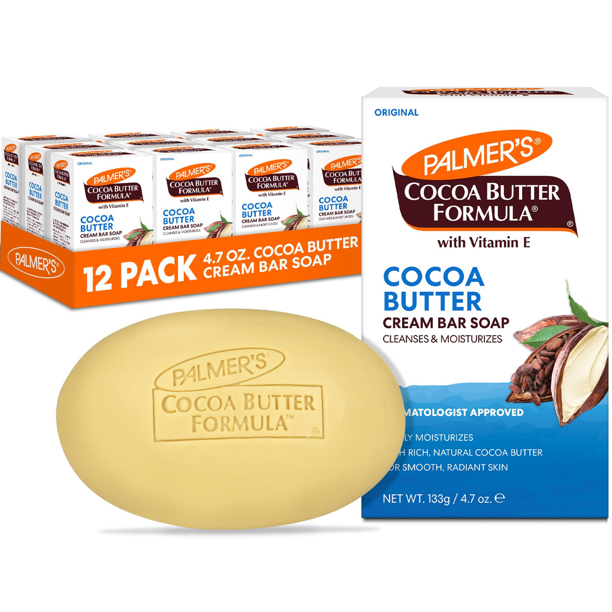 Palmer's front packaging showing brand and moisturizing soap benefit